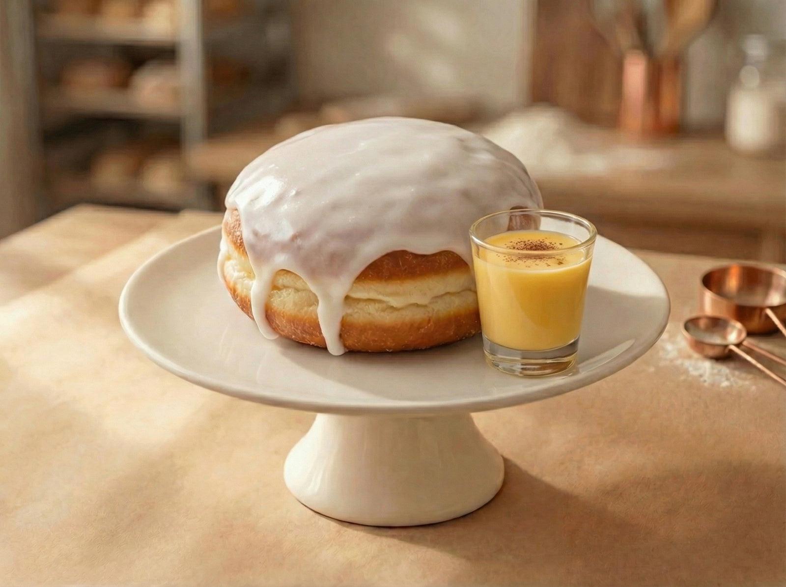 Pączek z Ajerkoniakiem